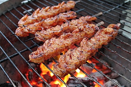 BBQ Garnelen in Honig - Senf - Sauce