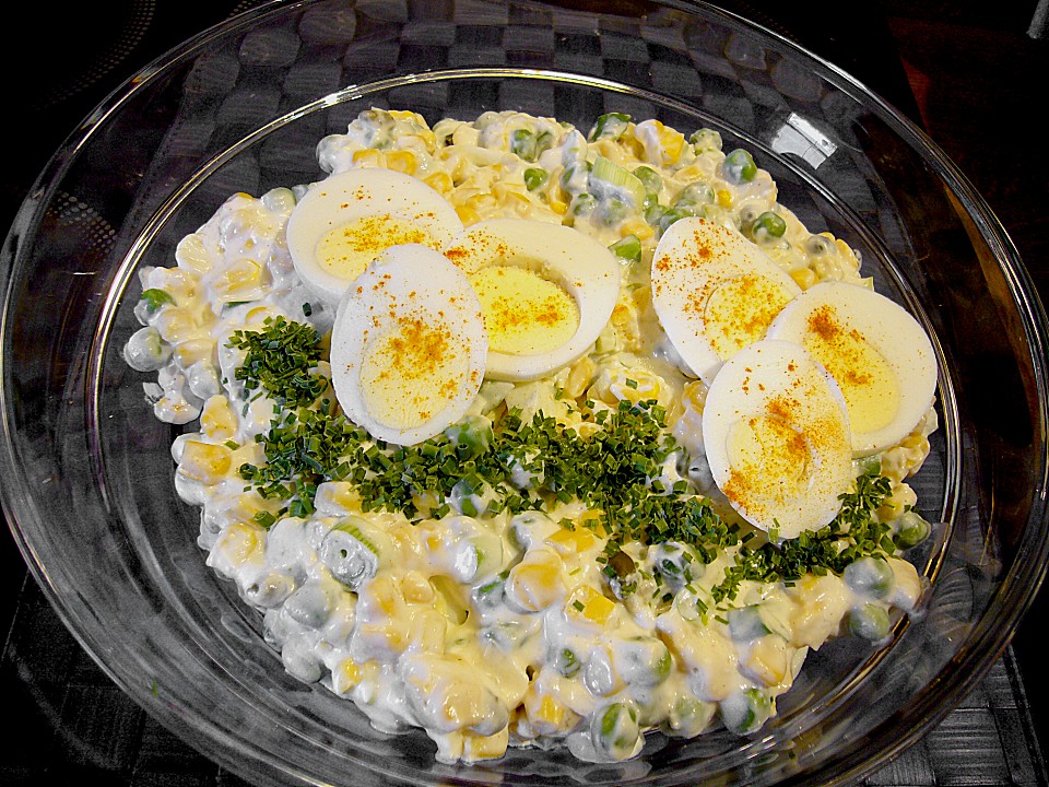 Eiersalat mit Erbsen (Rezept mit Bild) von knobichili | Chefkoch.de