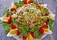 Rosenkohlsalat mit Eier und Speck