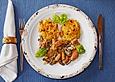 Putenragout mit Balsamicoso&szlig;e