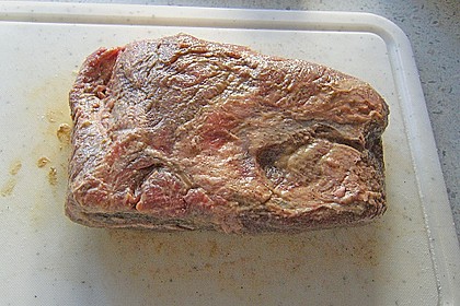 Rinderbraten mit Senf - Kr&auml;uter - Kruste 1