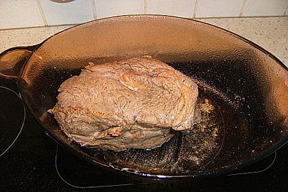 Rinderbraten mit Senf - Kr&auml;uter - Kruste 2