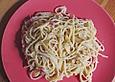 Sayas leichte Spaghetti Carbonara