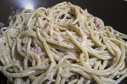 Sayas leichte Spaghetti Carbonara 1
