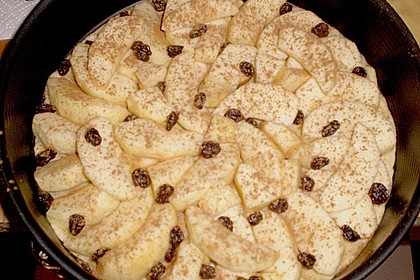 Schneller gedeckter Apfelkuchen 1