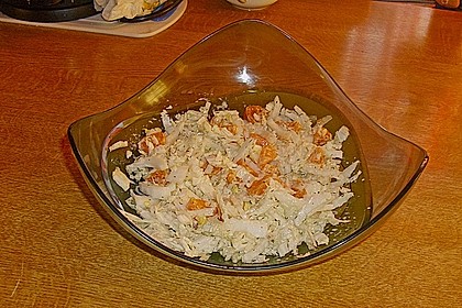 Chinakohl mit Orangenwürfeln 24