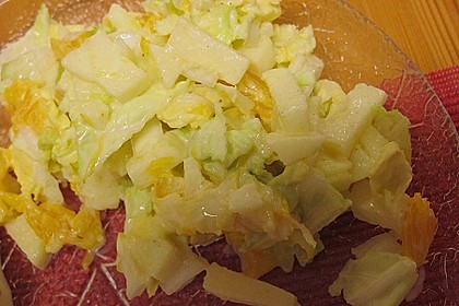 Chinakohl mit Orangenwürfeln 27