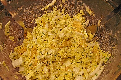 Chinakohl mit Orangenwürfeln 28