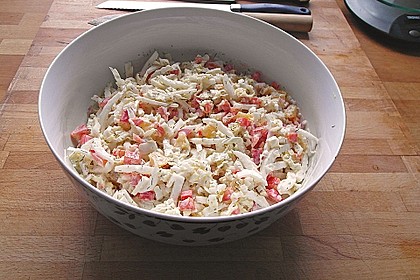 Chinakohl mit Orangenwürfeln 7