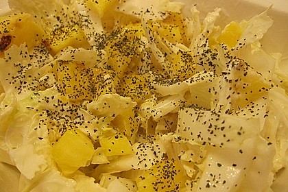 Chinakohl mit Orangenwürfeln 20