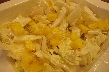 Chinakohl mit Orangenwürfeln 11