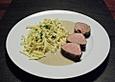 Schweinefilet in Senfrahm