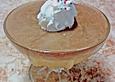 Vanillepudding  mit  Schokolade  und  Nougatso&szlig;e