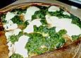 Lachs - Spinat - Pizza