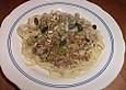 Tagliatelle mit Hackfleisch und Champignons in Blauschimmelk&auml;sesauce