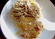 Geschnetzeltes in Gorgonzola - Parmesan - So&szlig;e