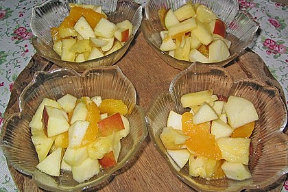 Obstsalat mit Quark 2