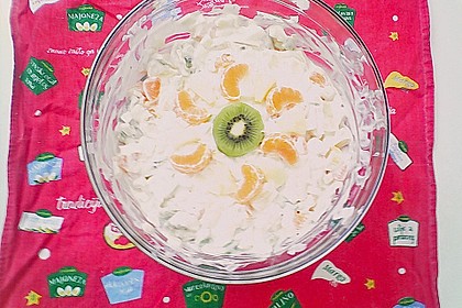 Obstsalat mit Quark 4