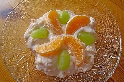 Obstsalat mit Quark 5