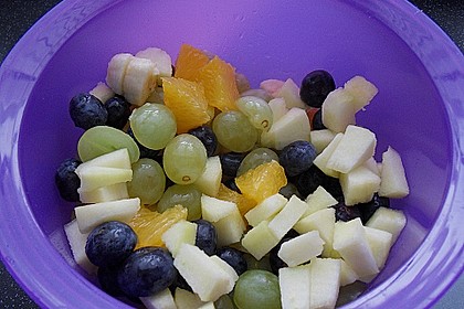 Obstsalat mit Quark 9