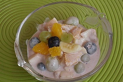Obstsalat mit Quark 11
