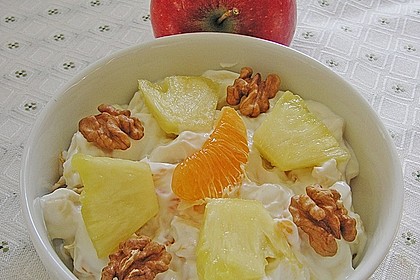 Obstsalat mit Quark 16
