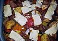 Mediterraner Auflauf mit Hackfleisch, Reis und Schafsk&auml;se