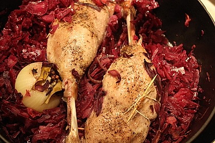 Gänsekeulen auf Rotkohl 5
