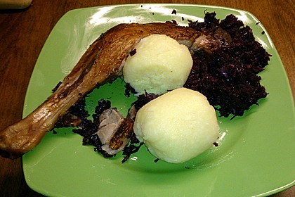 Gänsekeulen auf Rotkohl 10