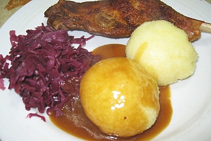 Gänsekeulen auf Rotkohl 7
