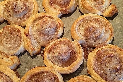 Zimtschnecken aus Blätterteig 27