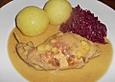 Kaninchenkeulen mit Aprikosen und Weinbrand