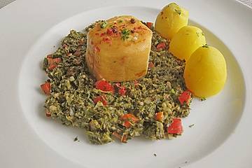 Geräucherter Butterfisch auf Grünkohl mit Pinkel und Paprika