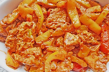 Seitan mit Weinbrandso&szlig;e nach griechischer Art