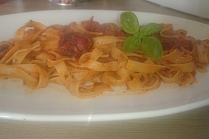 Pasta mit Chorizo - Zwiebel - Sauce 39