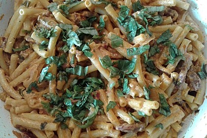 Pasta mit Chorizo - Zwiebel - Sauce 36