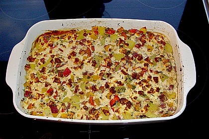 Ungarischer Fr&uuml;hlingzwiebelauflauf