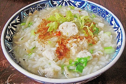 Tschohk - thail&auml;ndische dicke Reissuppe mit Huhn 1