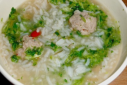 Tschohk - thail&auml;ndische dicke Reissuppe mit Huhn 3