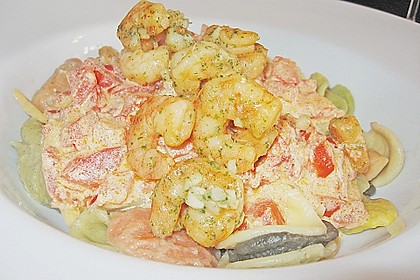 Spaghetti di Sepia in einer feurigen Scampi - Sauce 1
