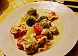 Deftiges Rosenkohlgratin