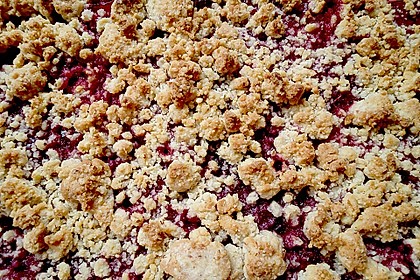 Zwetschgenkuchen mit Marzipan - Mandelstreuseln