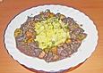 Leber - Rotweingulasch mit Apfelst&uuml;cken und Zwiebeln