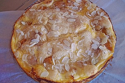 Pfirsichkuchen mit Buttermilchguss 1