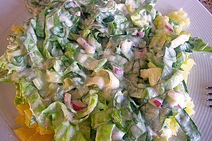 Endiviensalat mit Zwiebel - Sahnedressing 1