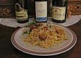 Plattdeutsche Fischnudeln mit einem Hauch von Carbonara - Feeling