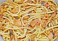 Gebratene Nudeln mit Fenchel