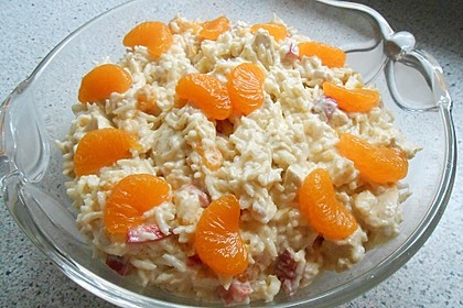 Curry - Reissalat mit Hühnchen