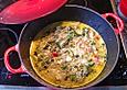 Hackfleischpfanne mit Mangold und Feta - K&auml;se