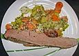 Schweinefilet an Karotten und Lauch